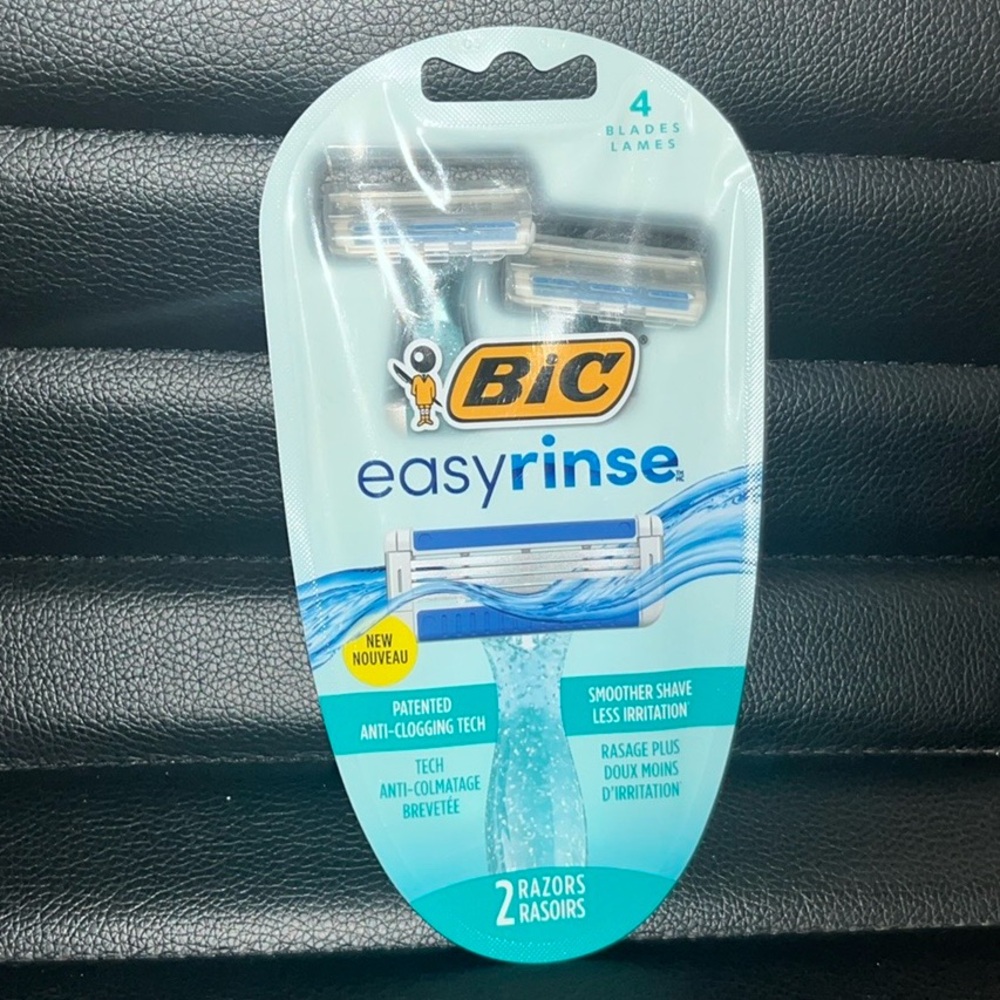 BIC easy rinse razors